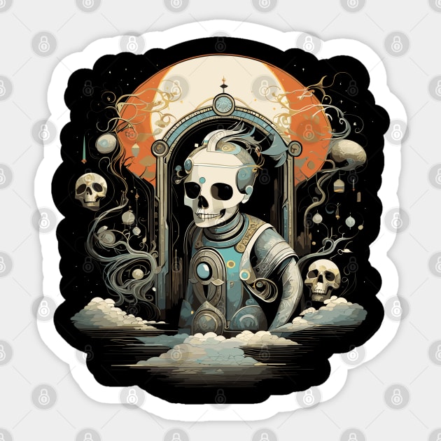 Kid Death Halloween Cheap Costume Sticker by DanielLiamGill